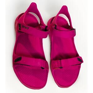Teva Hot Pink Barracuda Sandals Girls Size 13 Adjustable Strap Rubber Lining